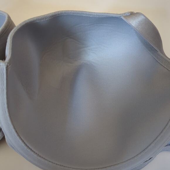 NWT Freya Chi Idol Balcony Bra 38I gray yellow lace - Picture 5 of 7